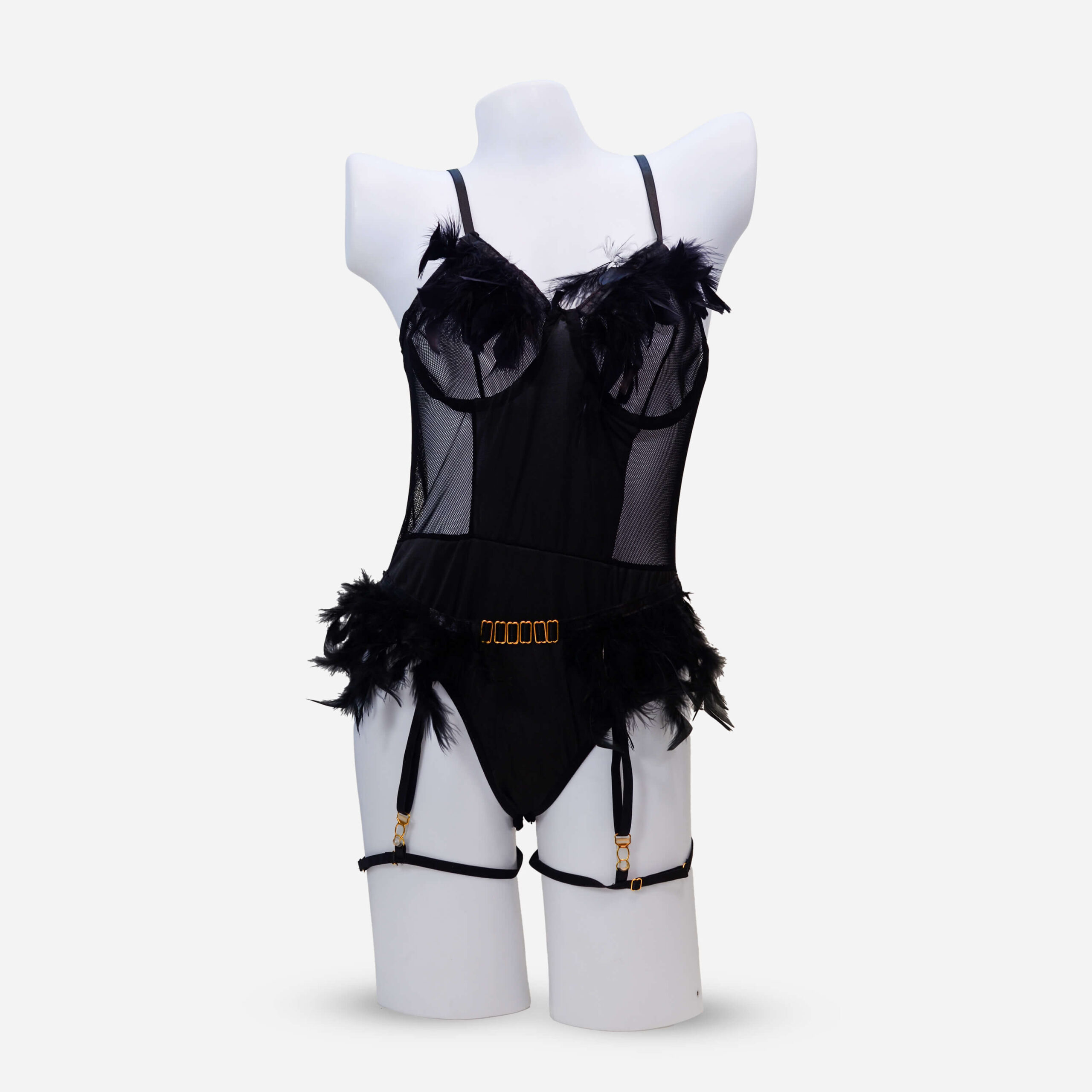 Chic Mesh-Detail Lingerie