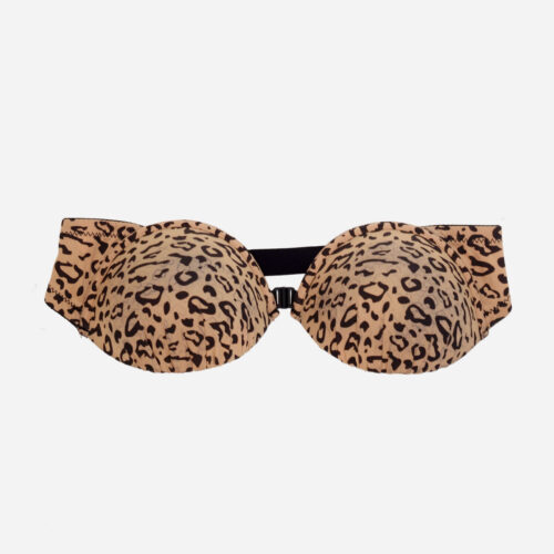 leopard print soft padded bra