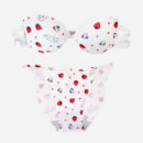 kitty printed bra set