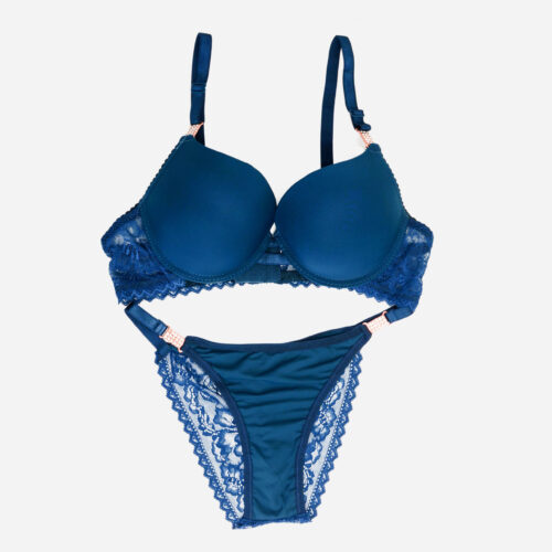 net padded bra panty set